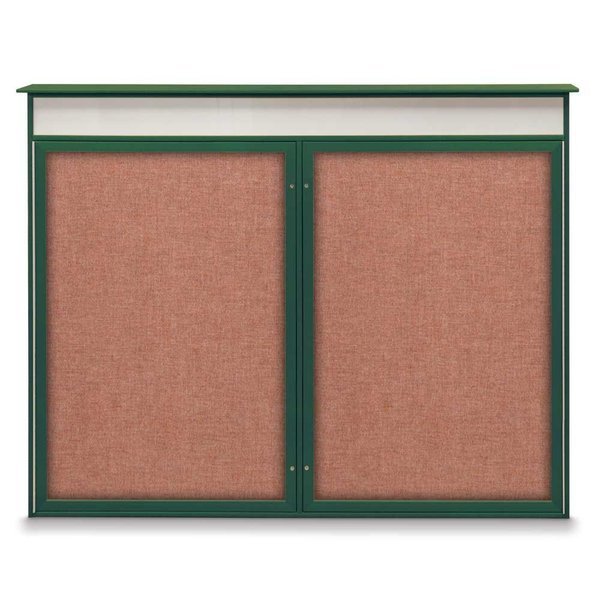 Single Door Enclosed Indoor Letterboard, United Visual Products, Mfr#: UV1124SD4824-BRONZE-GREYVL